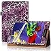 8" Lenovo Tab 2 A8-50 / Lenovo Tab 3 8 Tablet Case Cover, WizFun PU Leather Case Cover For 8" Lenovo Tab 2 A8 A8-50 / Lenovo Tab3 TB3-850F Tablet (LeopardPurple)