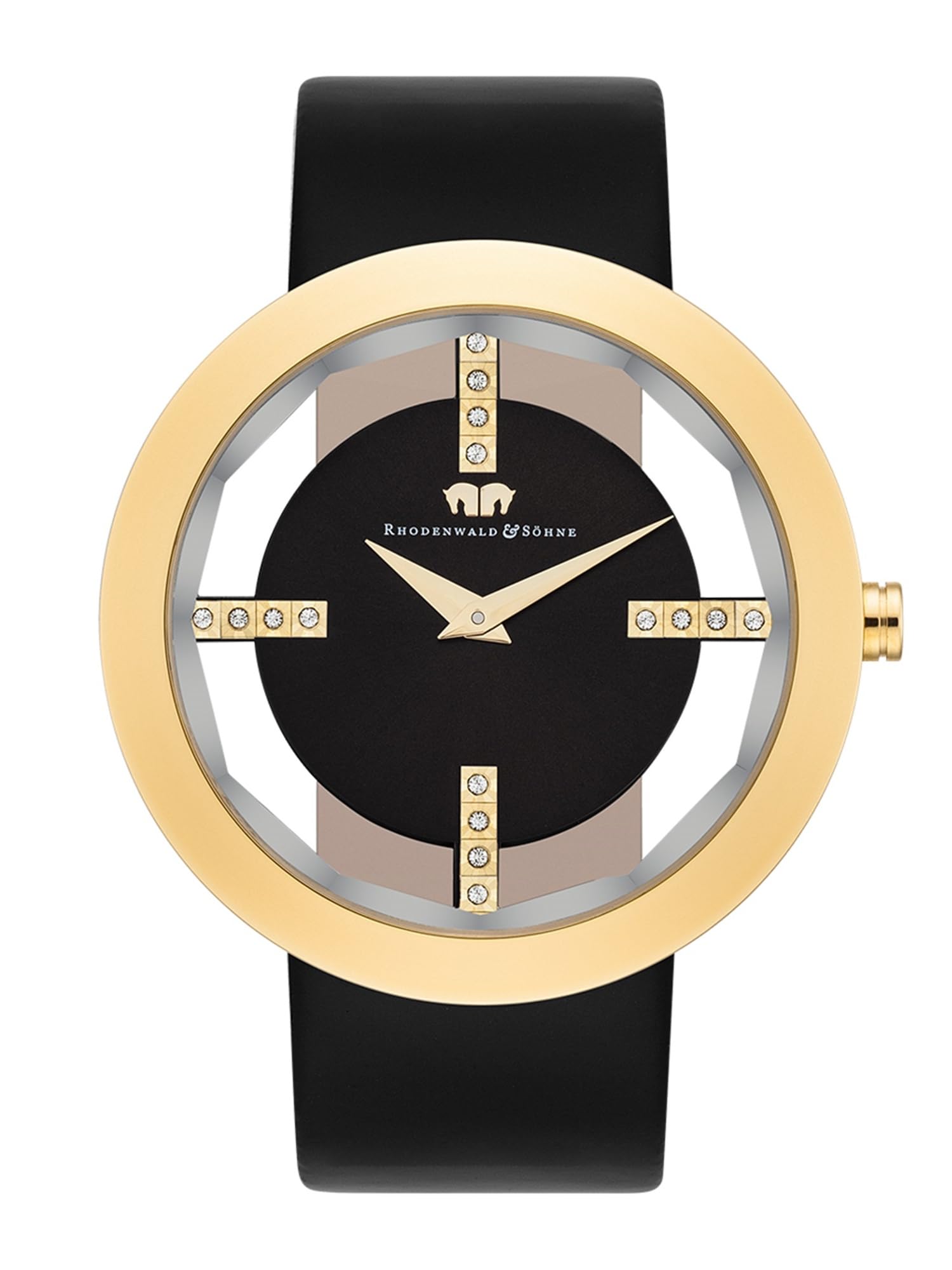 Rhodenwald & Söhne Women's Analog Japan Quartz Watch with Genuine Leather Band 10010013