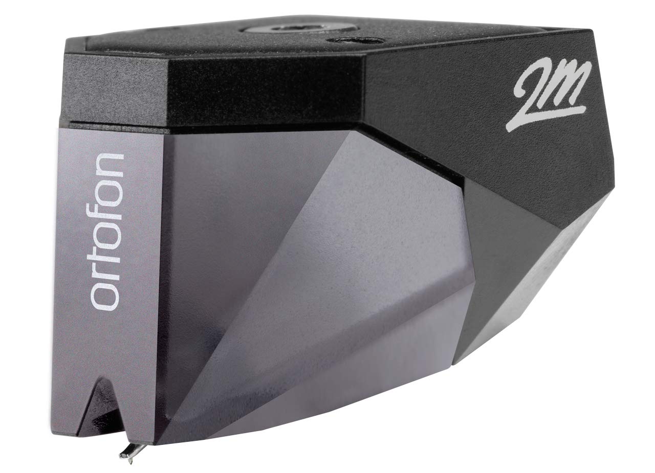Ortofon 2M Silver - Moving Magnet Phono Cartridge with a tipped elliptical diamond - uses a special rubber suspension and silver plated copper wire material with a reduced number of windings, silver