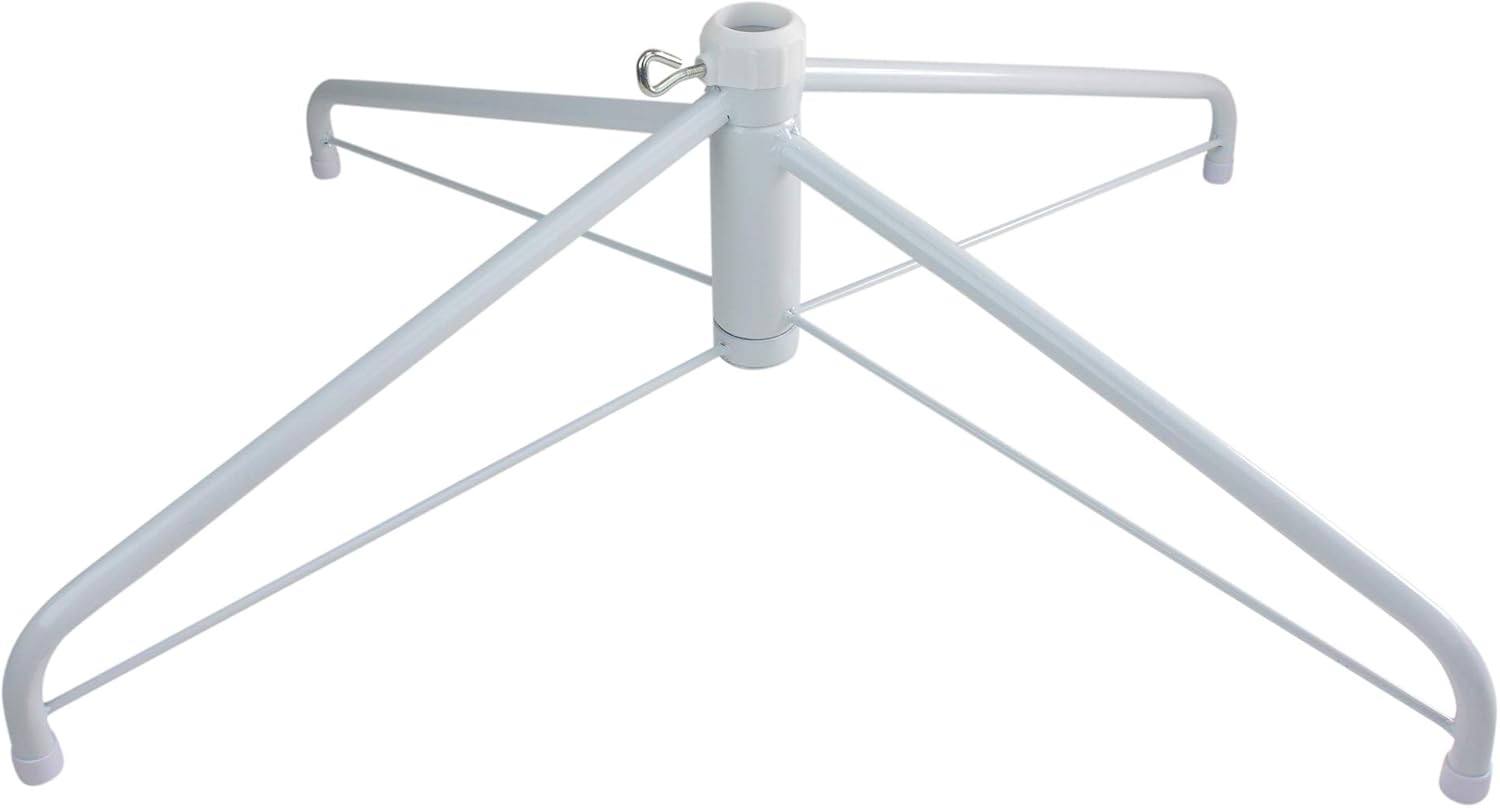 Tree Stands - Northlight White Christmas Tree Stand for 9'-10' Artificial Trees