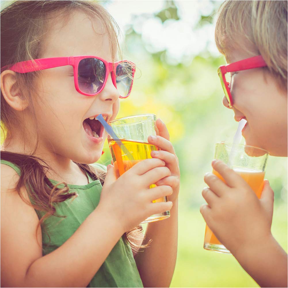 SIHUAN 4 Pack Silicone Straws Drinking Reusable - Portable Collapsible Straws - Silicone Straws - Eco Friendly Straws - Portable Straw with Case & Brushes Dishwasher Safe