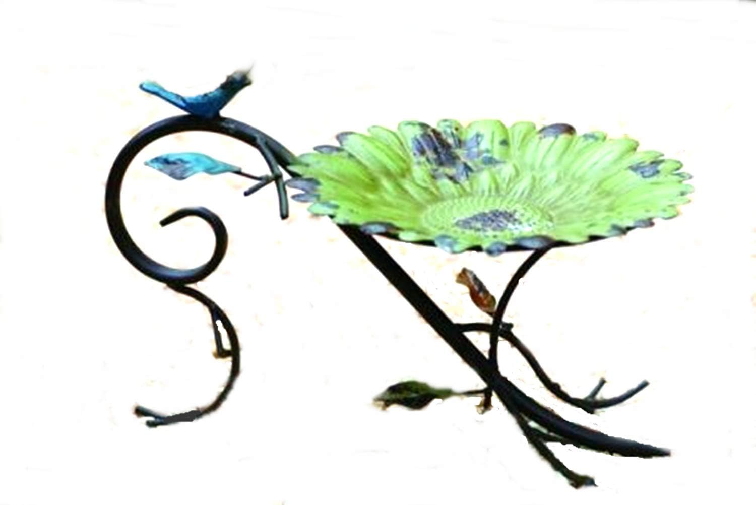 Amazon Com Boomer888 Bird Feeder Metal Blue Green Sunflower