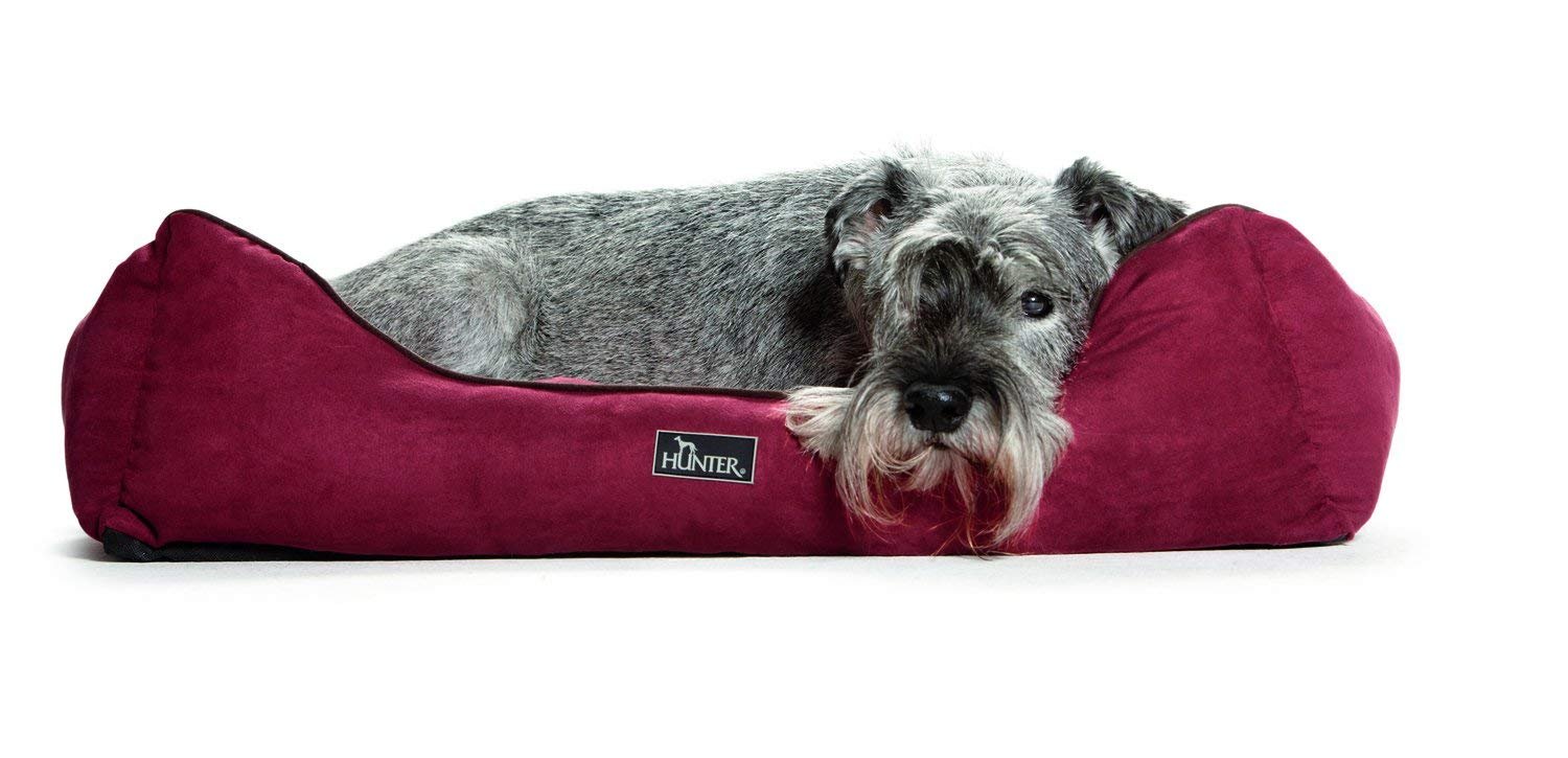 コテージ ドッグソファ Hunter M B07f7svf5d オールシーズン対応 冬 夏 洗える 向け 中型犬 小型 ベッド ソファ リバーシブル ペット用 犬 レッド ベッドクッション 21年激安 Exbooth Com