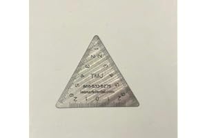 DIOFOX Stainless Steel Dental TMJ Triangular Ruler Instrument