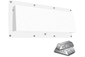 DITKOK Metal RV Stove Vent (White) RV Range Vent Cover, RV Stove Vent Cover/RV Vent Cover with Locking Device, RV Exhaust Vent Cover/RV Vent Hood for Trailer &Camper, RV Range Hood Vent Cover Exterior