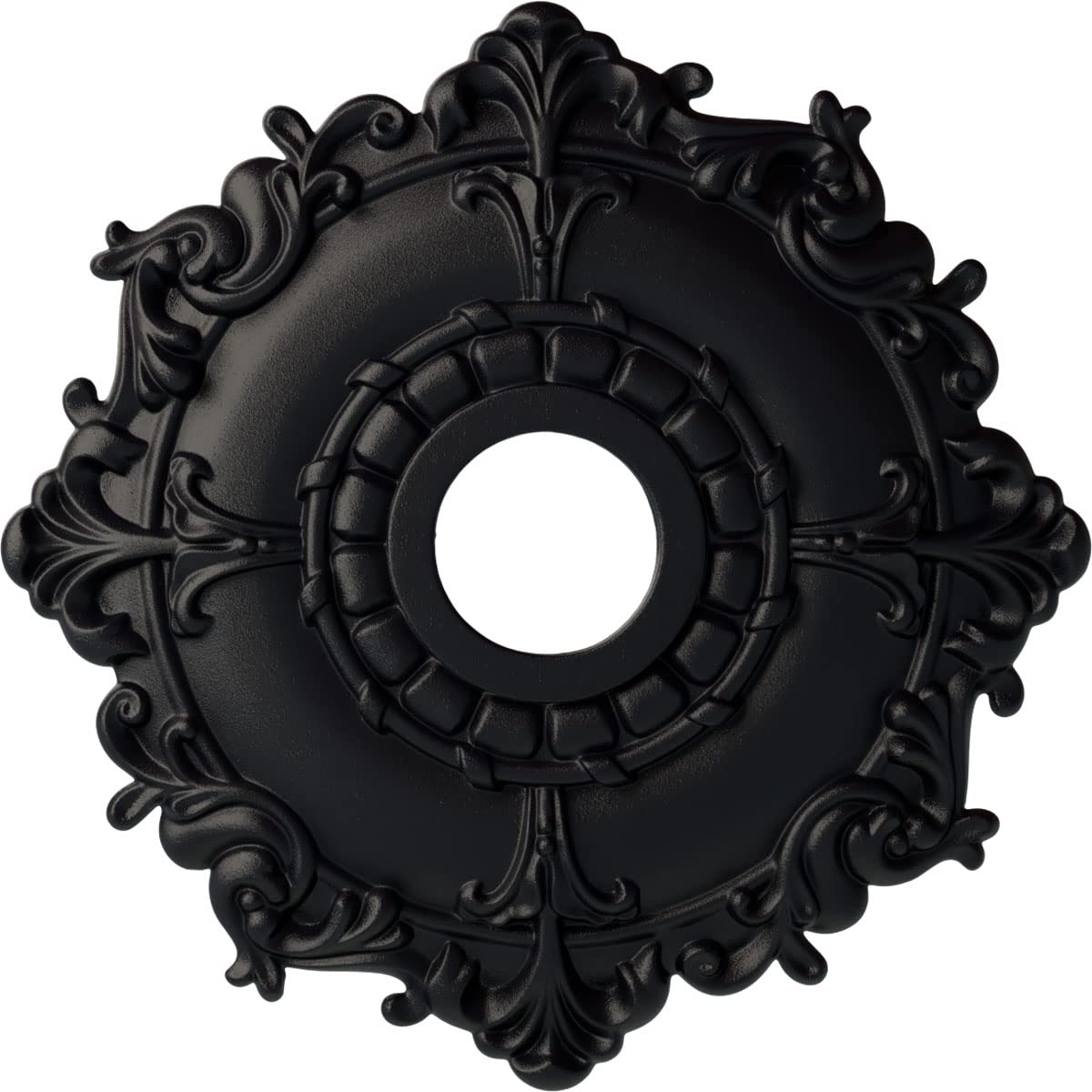 Ekena Millwork CM18RLSGS Riley Ceiling Medallion, Steel Gray Image