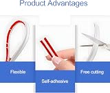 Zayejod PVC Quadrant Trim 2.5M Flexible Laminate Beading Self Adhesive 12x6mm view 4