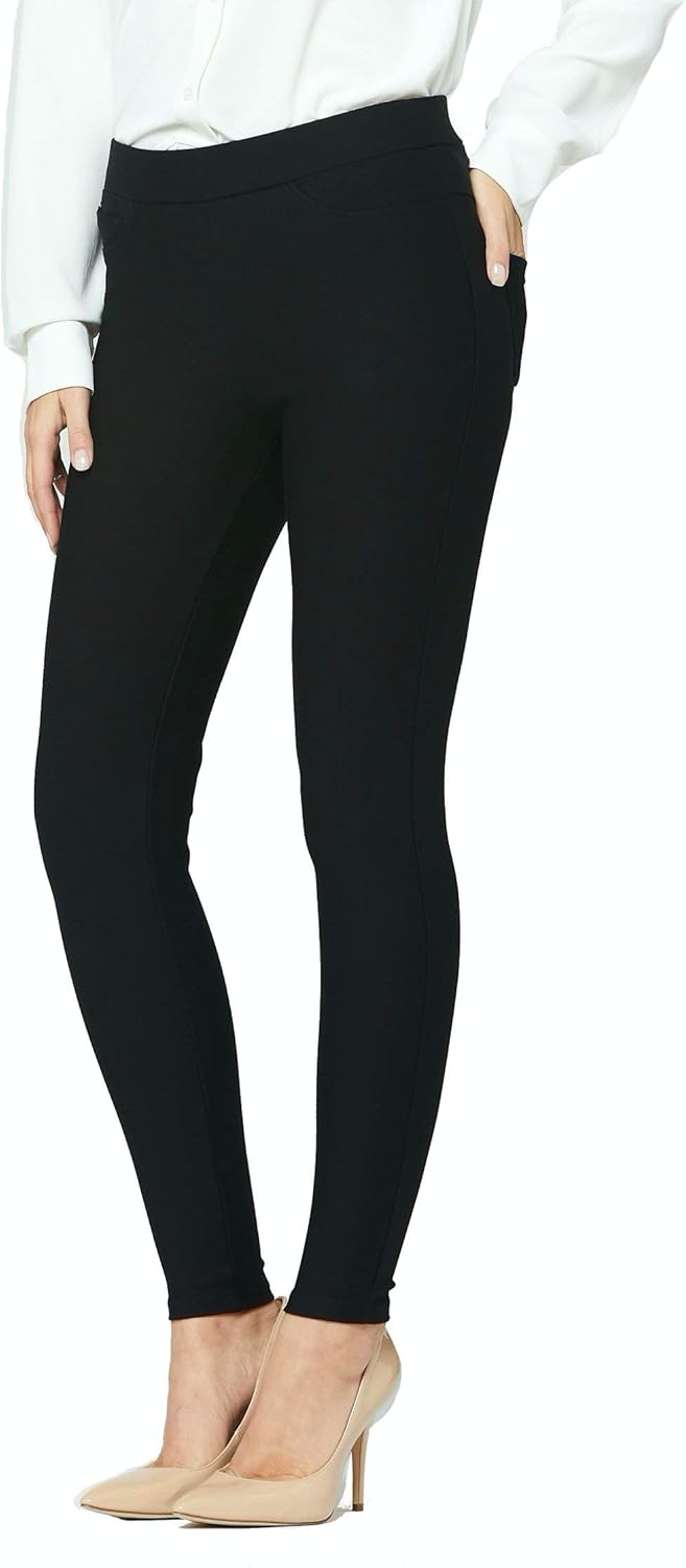 Premium Women's Stretch Dress Pants - Wear to Work - Ponte Treggings at  Women’s Clothing store