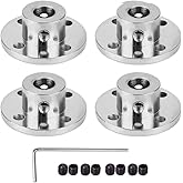 4Pcs 8mm Flange Coupling Connector, Rigid Guide Model Coupler Accessory, Shaft Axis Fittings for DIY RC Model Motors