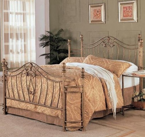 Sydney Queen Bed Antique Brushed Gold (incomplete) box 1/2 only 