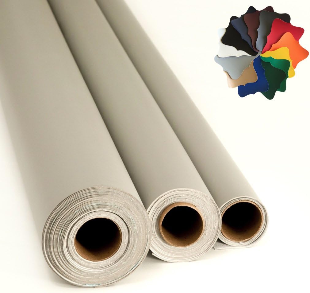 Marine Vinyl Fabric - Light Grey: Sample 2"x5"