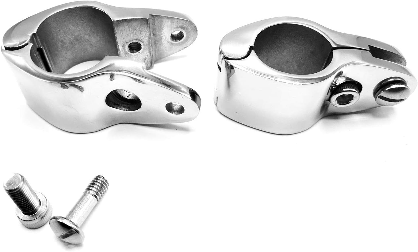 Amadget Bimini Top Hinge Rail Mount, 2 PCS Marine Boat Jaw Slide Stainless Steel 7/8" Hardware : Sports & Outdoors