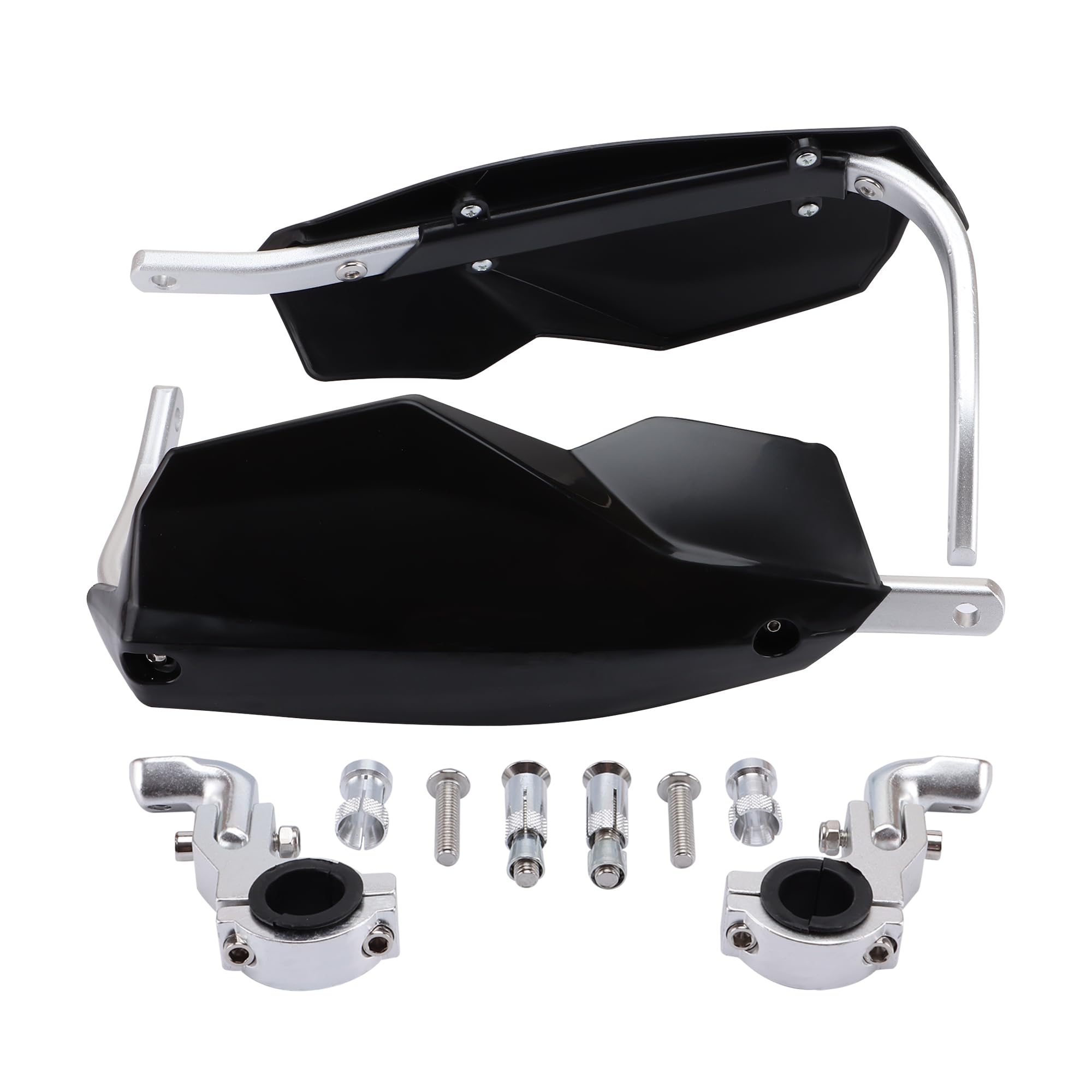 GOOFIT Universal Motorcycle Handbrush Handle bar Protector Guards Handguard handlebar 28mm 22mm For Scooter Go Kart Black