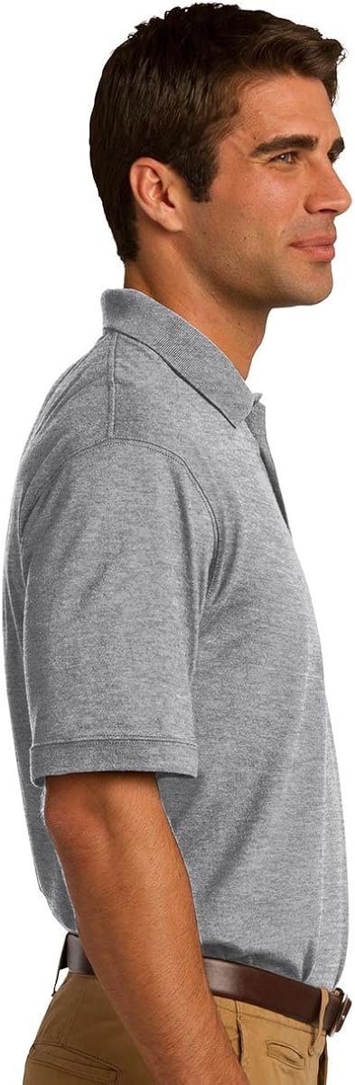 Port & Company 5.5-Ounce Jersey Knit Pocket Polo Shirt: Clothing