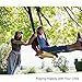 Tree Swing & Hammock Hanging Kit Straps -Two 5 ft Straps Holds 2000 lbs. - Attaches 2 Heavy Duty Carabiners Hook Easy & Fast Swing Strap Installation Fits Hammocks & Most Swing Seats (Hammock strap)