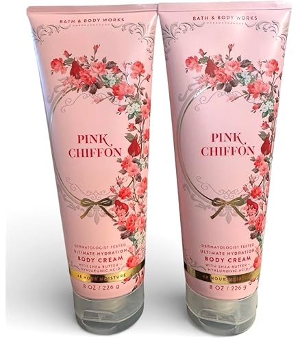Amazon.com : Bundle Pack Bath Body Works PINK CHIFFON Body Cream