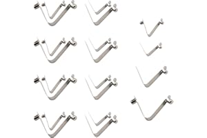 SNOWTING Tent Pole Replacement Clips, Kayak Paddle Spring Snap Clips, Stainless Steel Spring Button Clip Push Button Clips for Kayak Paddle Outdoor Camping Awning Tent Pole, Solid Single Double Pin, 20pcs