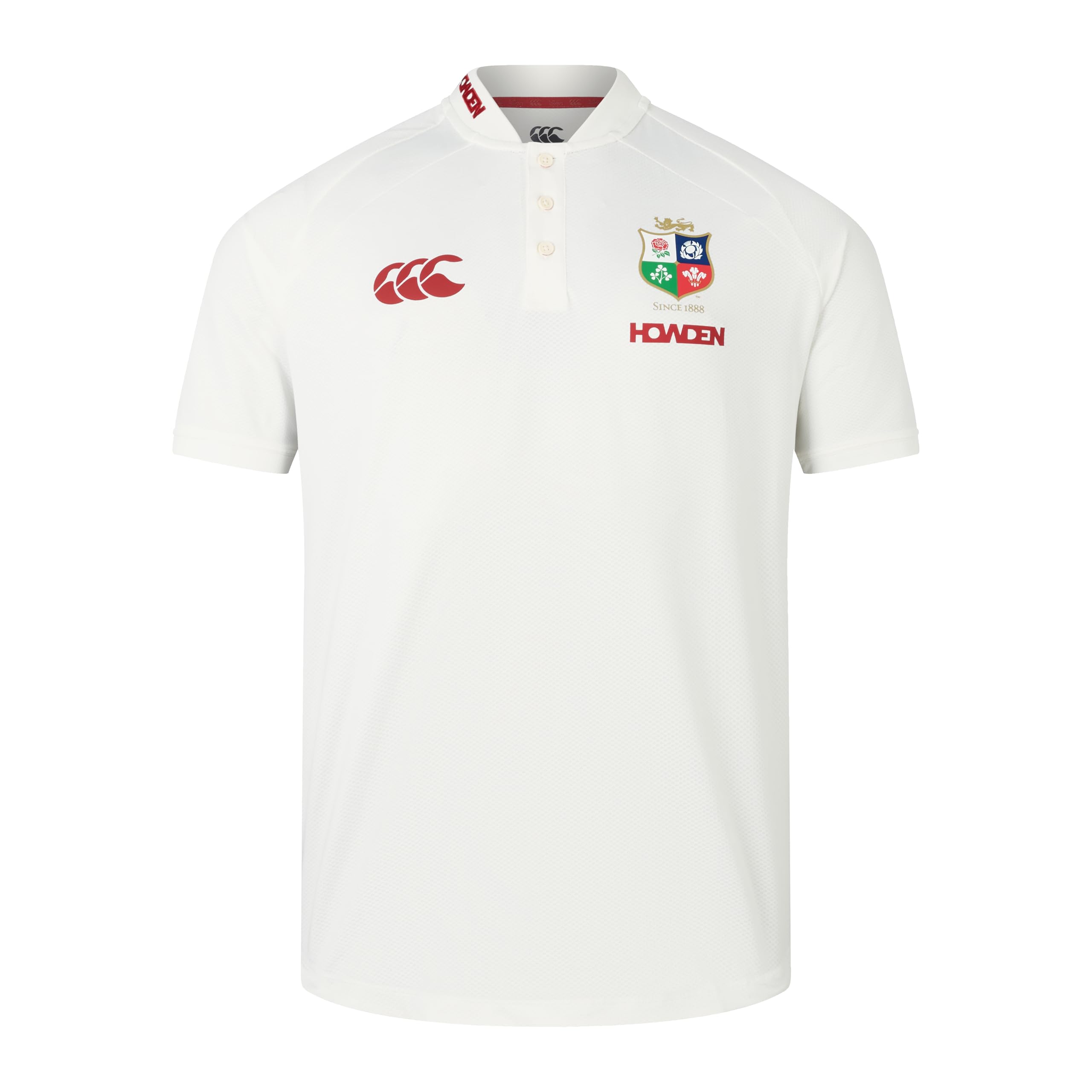 Canterbury Men's Official British & Irish Lions Polo Shirt | Breathable | Moisture Wicking, Egret, 2XL