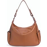 Dulcet Project Genuine Leather Purses for Women Hobo Crossbody Bags Casual Work Shoulder Bag with Adjustable Strap