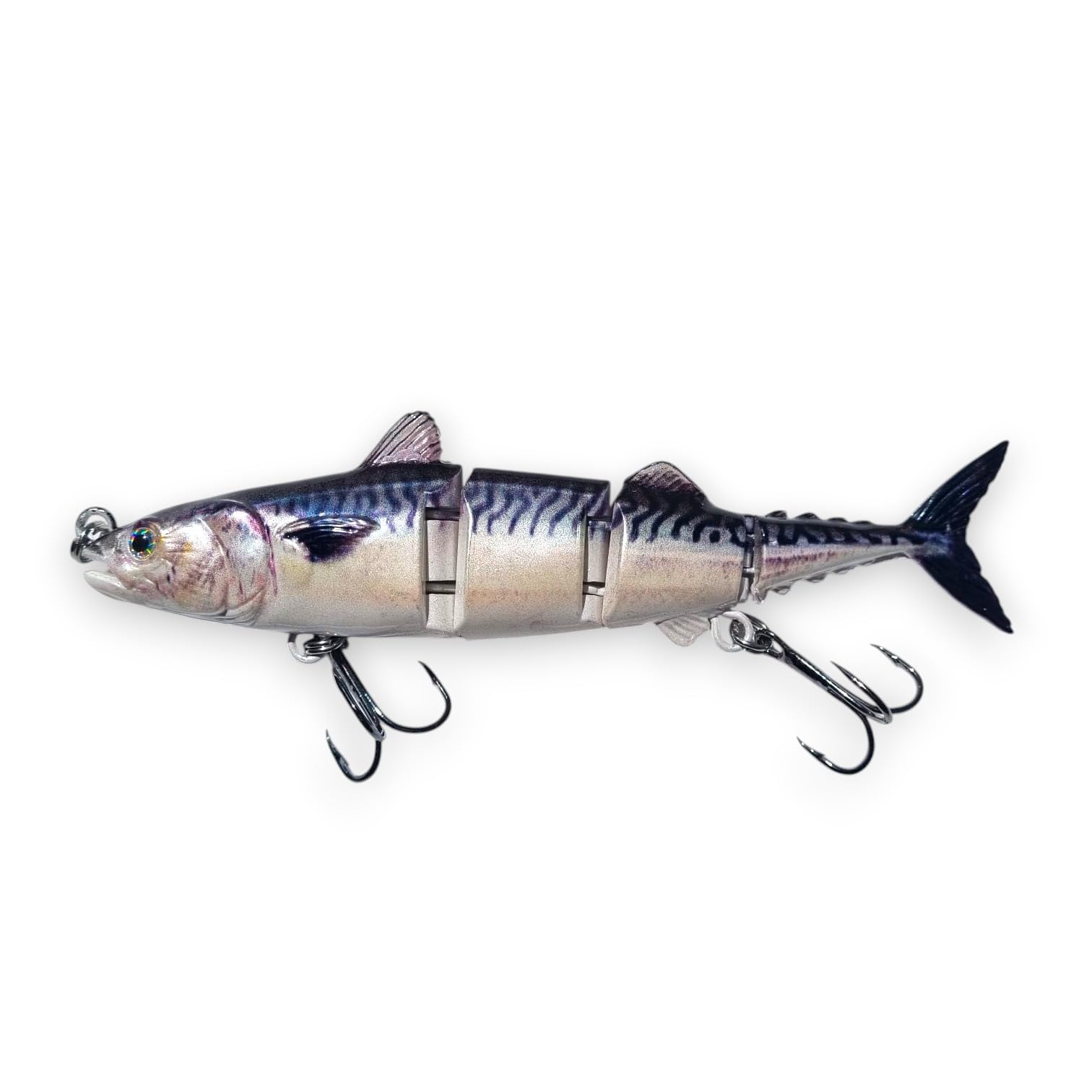 FISHIN ADDICT Realistic Mackerel Swimbait – Jointed Sea Bass Fishing Lure, 160mm, 35g