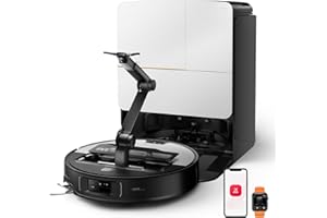 roborock Saros Z70 Robot Vacuum and Mop, OmniGrip Arm, AI-Powered, 22,000Pa Suction, 3.14’’ Ultra Slim, FlexiArm Riser Technology, AdaptiLift Chassis, Obstacle Avoidance, Auto Mop Washing & Drying