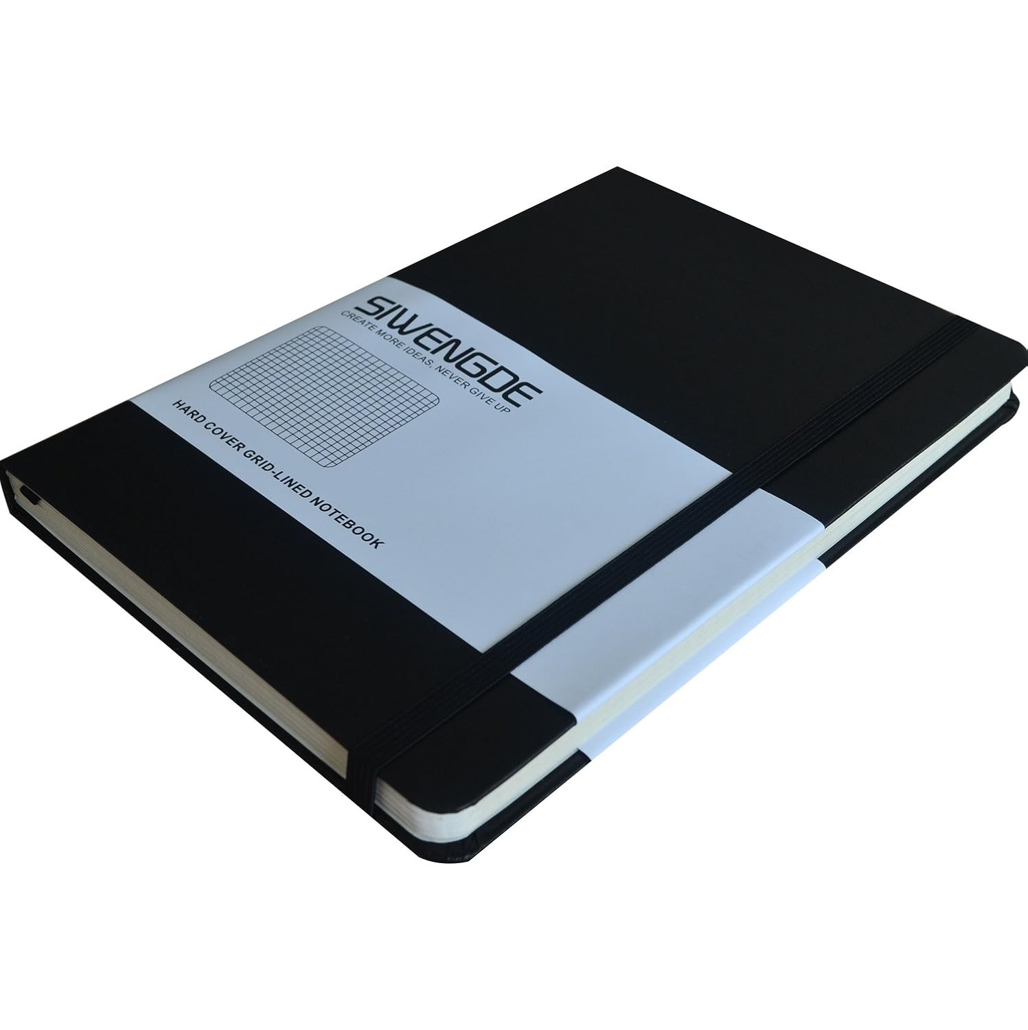 Graph & Data Pads Black Siwengde A5 Large Grid Journal Checked Squared