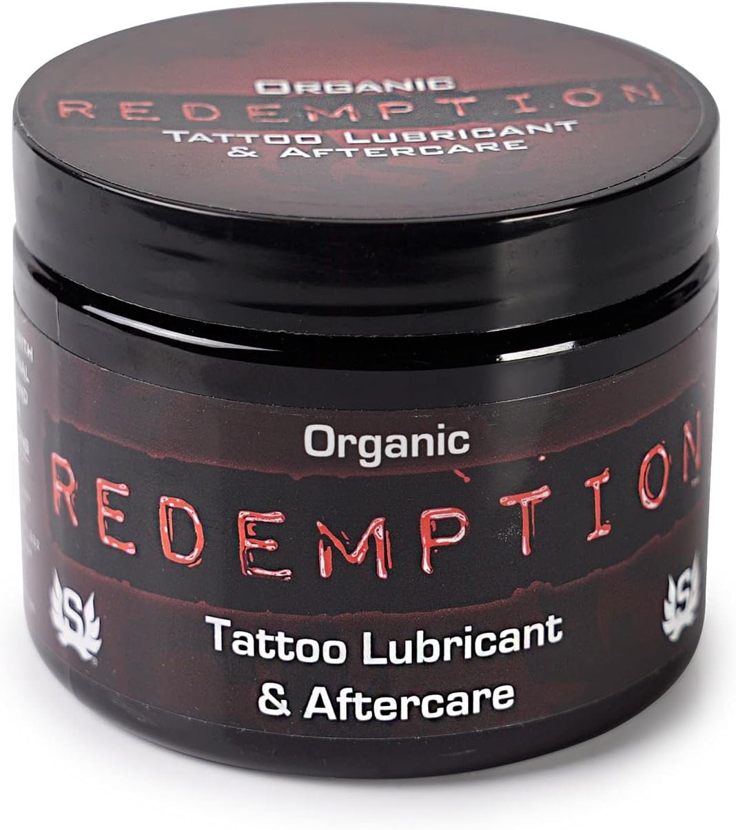 Amazon Com Redemption Organico Tatuaje Todo En Uno Lubricante Barrera Y Cuidado 6oz Tarro Health Personal Care