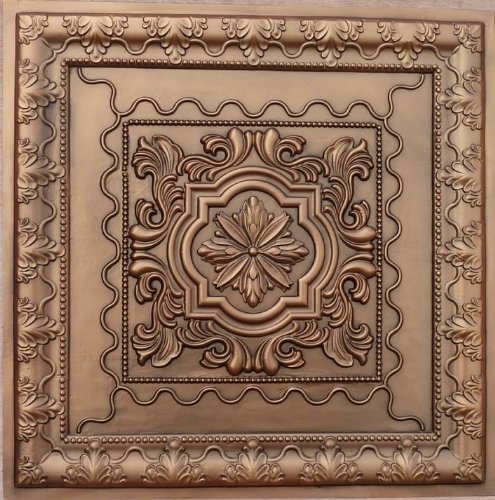 Amazon Com Drop Ceiling Tile Glue Grid 24 Faux Antique Copper
