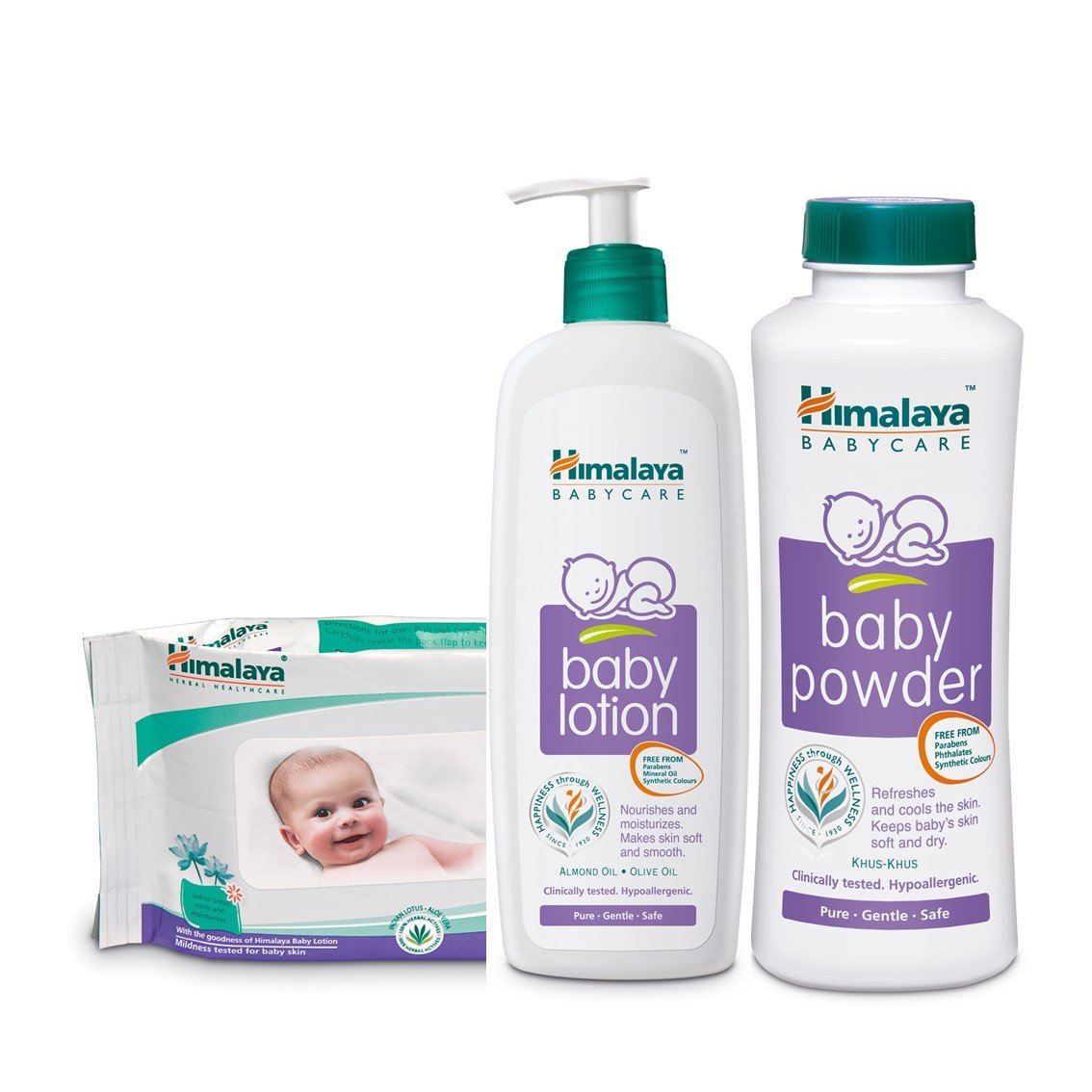 baby powder on sheets