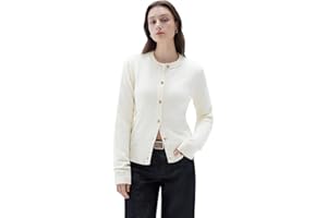 SUUKSESS Women Chunky Cashmere Cardigan Sweaters Trendy Fall Fashion Button Up Long Sleeve Knit Outfits