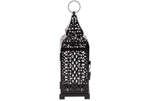 Gifts & Decor Moroccan Temple Tower Candle Holder Hanging Lantern