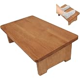 NtrlQidu Solid Wood Under Desk Footrest Foot Rest for Under DEST at Work Ergonomic Foot Stool Improves Posture and Circulation, Chair Footrest for Leg Rests 350lbs Capacity for Home Office