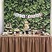 Allenjoy 8x6ft Fabric Grass Wall Photography Background Green Leaves Greenery Backdrop Spring Birthday Party Wedding Photoshoot Photo Booth Prop