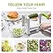 Spiralizer Vegetable Slicer, Deik Spiral Slicer 5 Blade, 2018 New Model Foldable, Strongest Heaviest Duty Veggie Pasta and Spaghetti Maker for Low Healthy Carb/Paleo/Gluten-Free