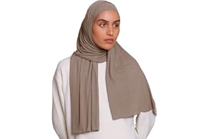 VOILE CHIC Ribbed Jersey Hijab Scarf for Women - Head Scarf for Women