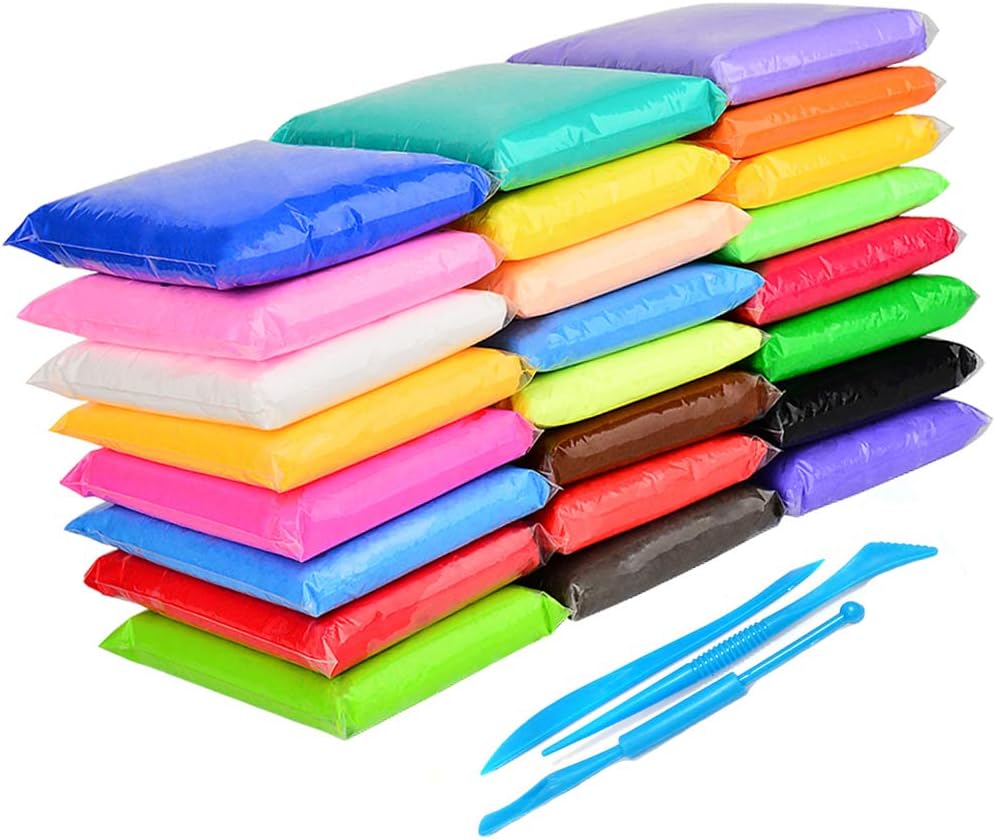 AbbottoKay Clay 24 Color Ultra-Light Modelling Clay Children DIY Modeling Toys