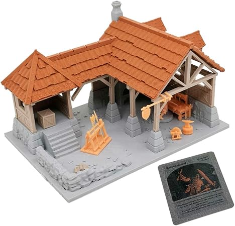 Amazon Outland Tactics ウォーゲーム ミニチュア ヒューマンブラックスミス ショップ フィギュアセット 28mm フィギュア ドール 通販