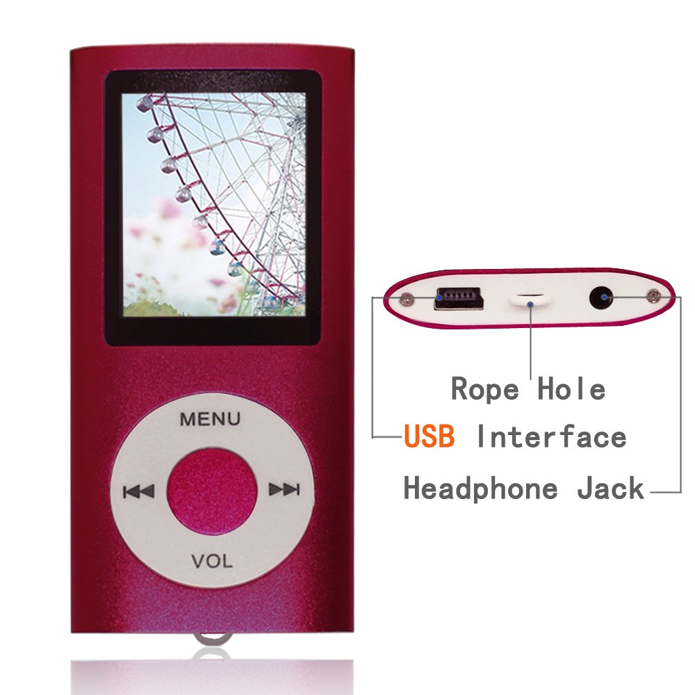 Tomameri 16GB Micro SD Card + Portable MP4 Player MP3 Player Video