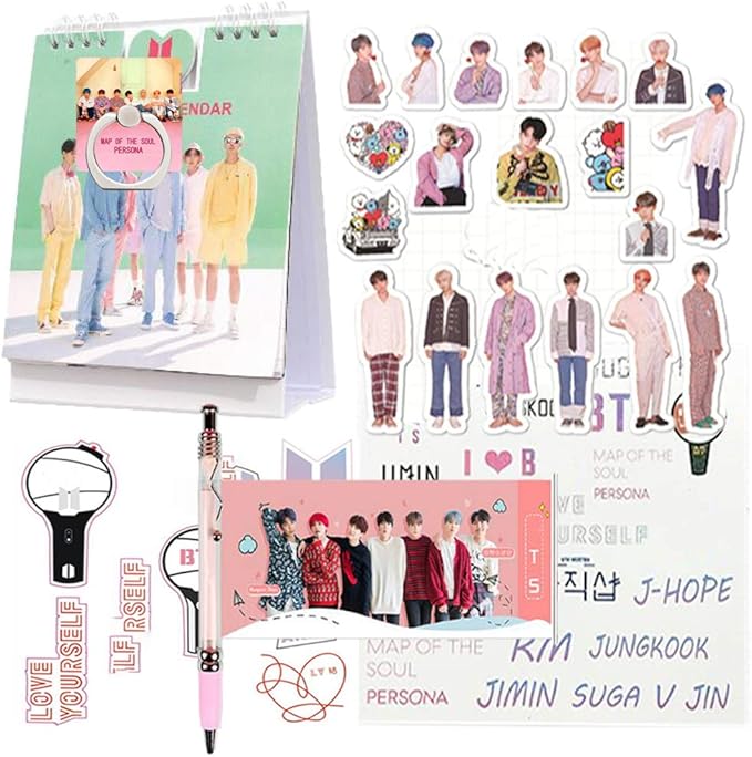 Pink New Bts Desk Calendar 2021 2022 With Stickers Set Calendars Planners Personal Organizers Kolenik Office Products Magellan 2022 Calendar