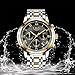 Mens Watches Waterproof Chronograph Stainless Steel Analog Quartz Watch Men Luxury Brand Fashion Dress Business Wristwatch