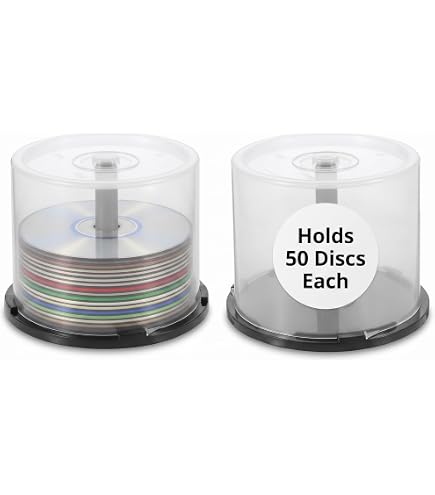 Amazon.com: EMPTY CD/DVD CAKE BOX SPINDLE -50 DISCS : Home & Kitchen