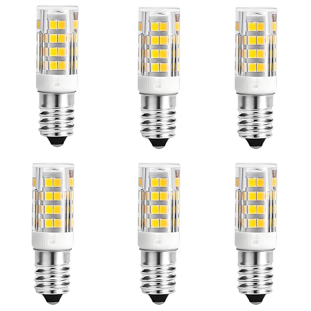 WULUN 6 Pack E14 5W LED Light Bulbs, Equivalent to 50W Halogen Bulbs, 500LM, 3000K Warm White, 360° Beam Angle, AC 220-240V, Non-Dimmable