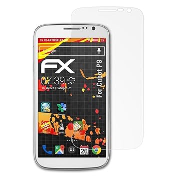 atFolix Schutzfolie kompatibel mit Cubot P9 Displayschutzfolie, HD-Entspiegelung FX Folie (3X)