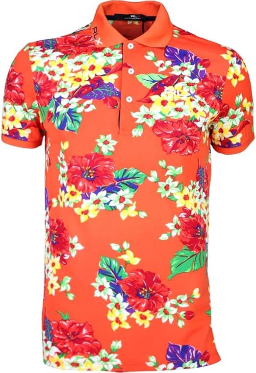 RLX Golf by Ralph Lauren Performance Airflow Floral Pro Fit Loud Polo