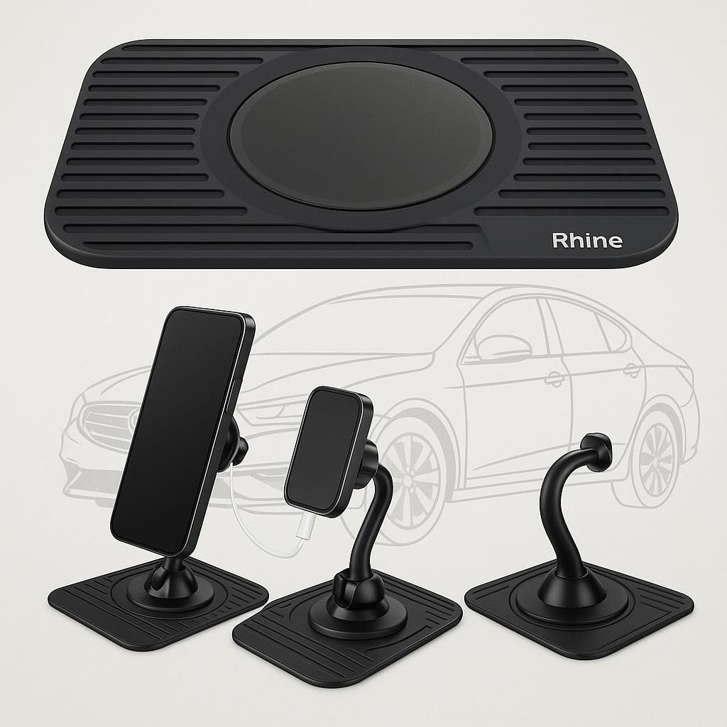 Car Sat Nav Tomtom Garmin Mobile GPS Rubber Dash Board Non Stick Mount Holder Mat Slim Portable Dashboard Ultra Thin Sat Nav/Gps Friction Mount Mat For TomTom, Garmin Navman Mio