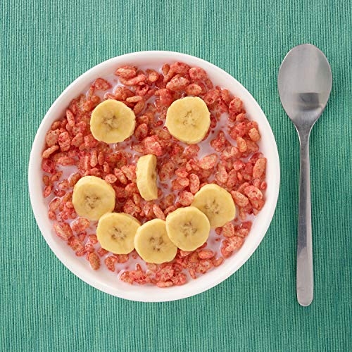 Rice Krispies Kellogg's Strawberry Krispies, Breakfast Cereal, A Good Source of 11 Vitamins and Minerals, 11.5oz Box
