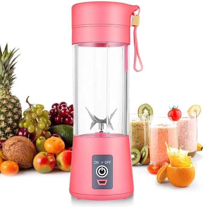 Buy New Portable Electric USB Juice Maker with 6 blades, Juicer Bottle