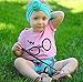 Baby Stretchy Headband Turban Knotted, Girl's Hairbands with Bows Big Hair Bow Headband for Infant Baby Girls (BK01)