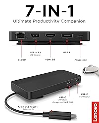 Lenovo USB-C Dual Display Travel Dock - 7