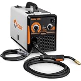 Hobart Handler 140EZ MIG Welder 120V, 30-140A, Flux-Core, Spool Gun Ready | EZ Mode setup in two knob turns; welds 24-ga to 3/16 in; infinite voltage control; 53 lb portable